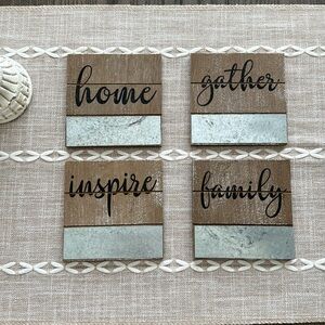 Rustic/Vintage Coasters- Set of 4